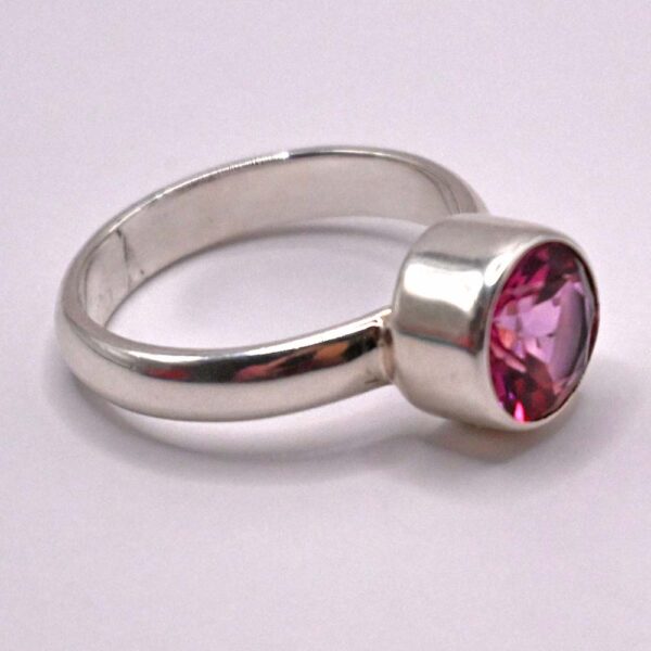Little Pink Expolsion Pink Topaz Ring - Image 2