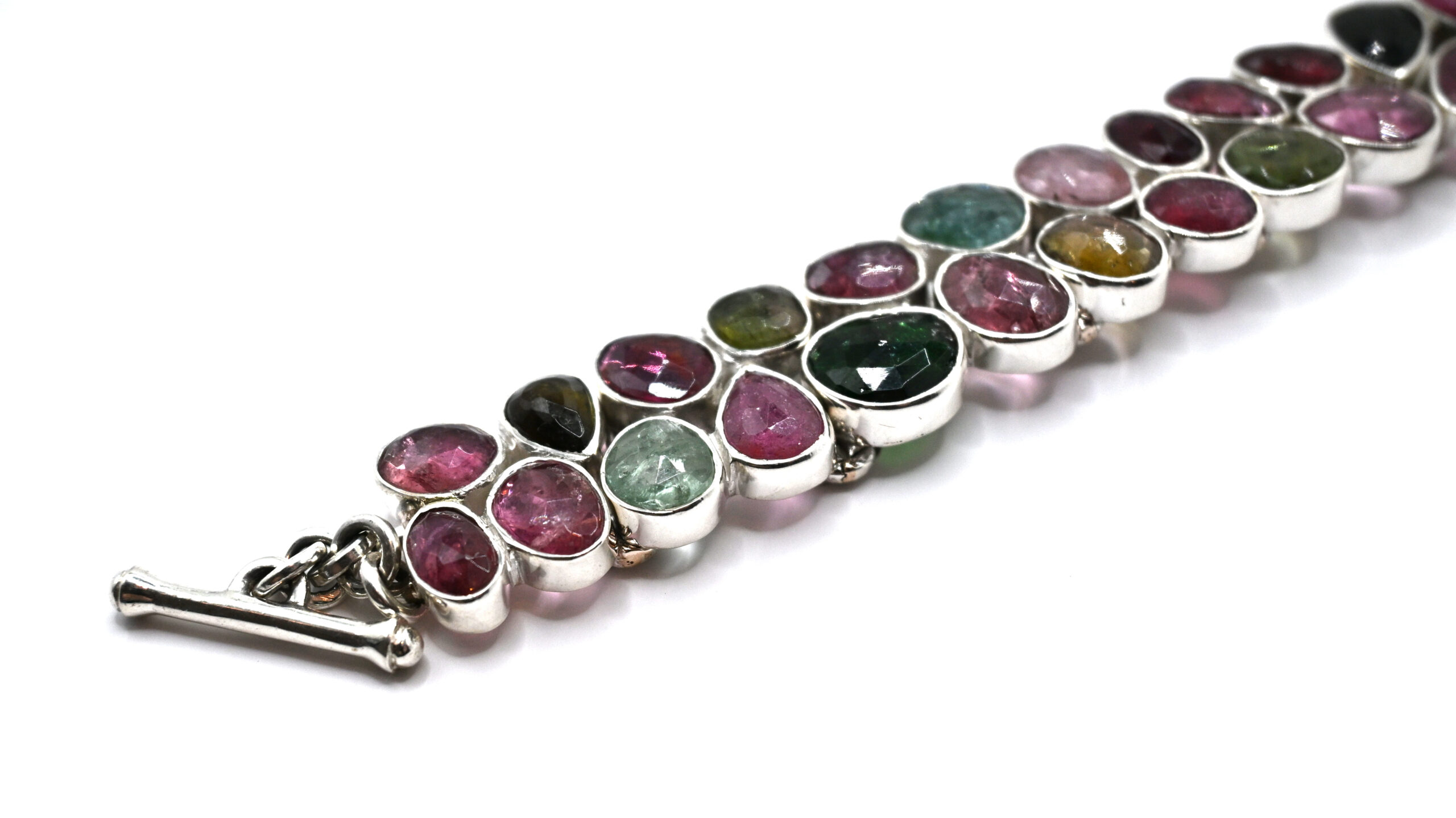 038 Summer Fun 42 Faceted Tourmaline Bracelet-02