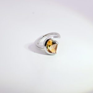Crescent Sterling Silver Ring