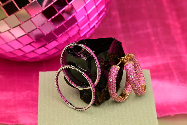 Summer Fun White Gold and Rubies Casual Luxury Loops- Amarocks LUX - Image 4