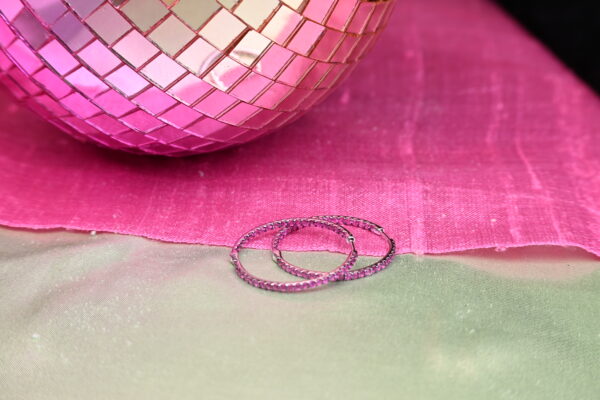 Summer Fun White Gold and Rubies Casual Luxury Loops- Amarocks LUX - Image 3