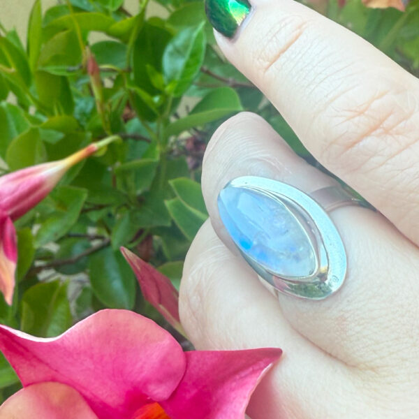 Moonlit Petal – Summer Glow Ring - Image 2