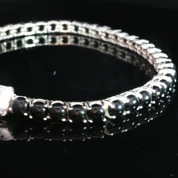 Round Shadow Sleek Gemstone Bracelets - Onyx and Tiger's Eye - Image 7