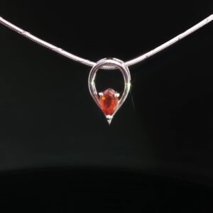Orange Kyanite Desert Dew Drop in 925 Silver- Amarocks' Lil Rocks
