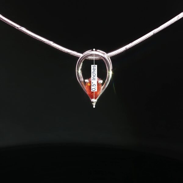 Orange Kyanite Desert Dew Drop in 925 Silver- Amarocks' Lil Rocks - Image 2