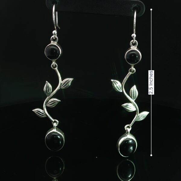 Dangling Desert Vine Black Onyx Earrings - Image 6