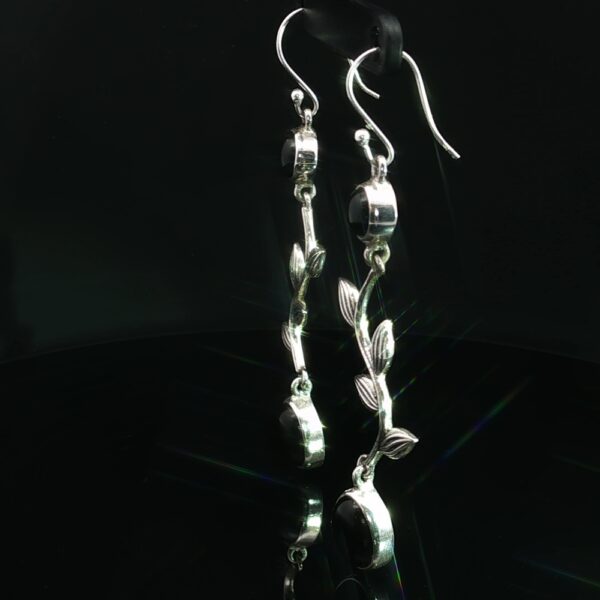 Dangling Desert Vine Black Onyx Earrings - Image 5