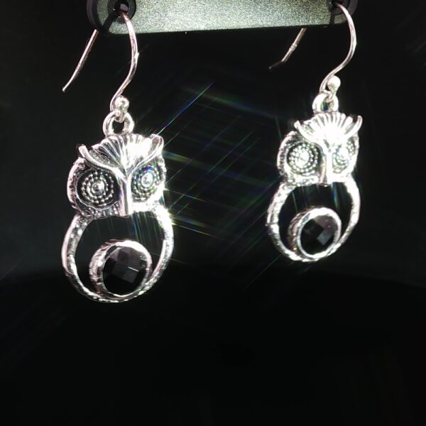 Ofelia Black Onyx Owl Earings - Image 7