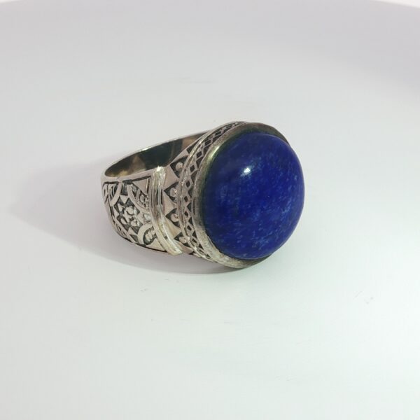 Bold Black Checkerboard Faceted Onyx Statement Ring in Sterling Silver- Amarocks Men's Rocks - Image 11