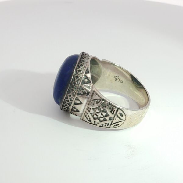 Bold Black Checkerboard Faceted Onyx Statement Ring in Sterling Silver- Amarocks Men's Rocks - Image 13