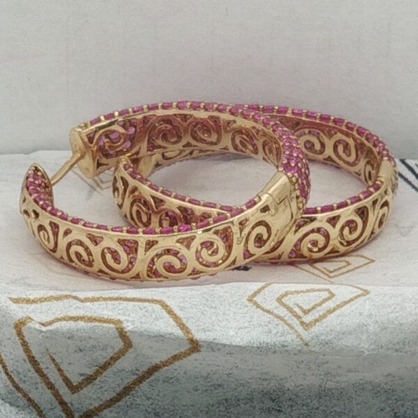 Summer Fun Golden Sapphire and Diamond Luxury Reversable Loops- Amarocks LUX - Image 7