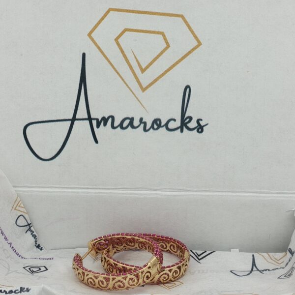 Summer Fun Golden Sapphire and Diamond Luxury Reversable Loops- Amarocks LUX - Image 8