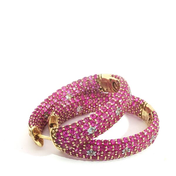 Summer Fun Golden Sapphire and Diamond Luxury Reversable Loops- Amarocks LUX - Image 5