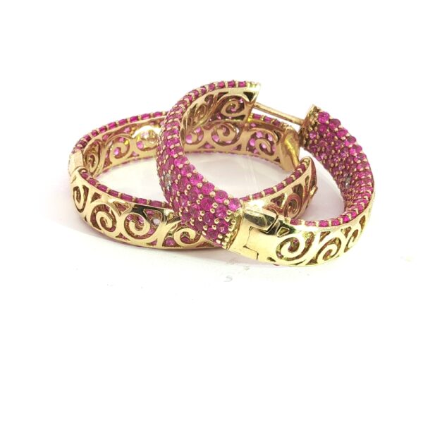 Summer Fun Golden Sapphire and Diamond Luxury Reversable Loops- Amarocks LUX - Image 9