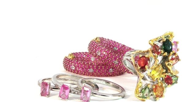Summer Fun Golden Sapphire and Diamond Luxury Reversable Loops- Amarocks LUX - Image 4